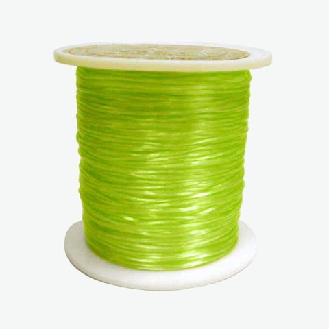 Gumka silikonowa płaska zielona 0,8 mm szpula Gumka silikonowa płaska zielona 0,8 mm szpula