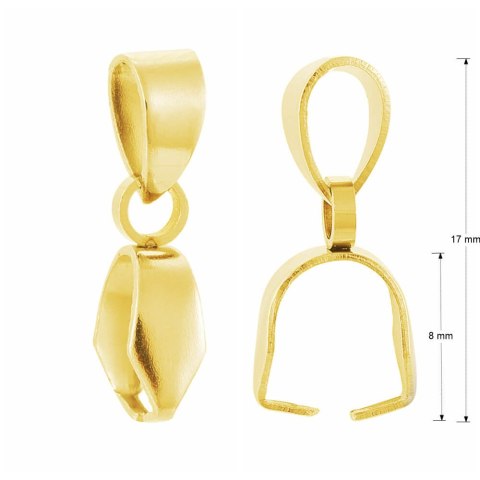 Krawatka stal chirurgiczna 17x4 mm 3 szt kolor złoty Krawatka stal chirurgiczna 17x4 mm 3 szt kolor złoty