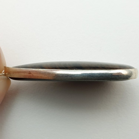 Obsydian miedziany zawieszka 33x19 mm nr 1 Obsydian miedziany zawieszka 33x19 mm nr 1