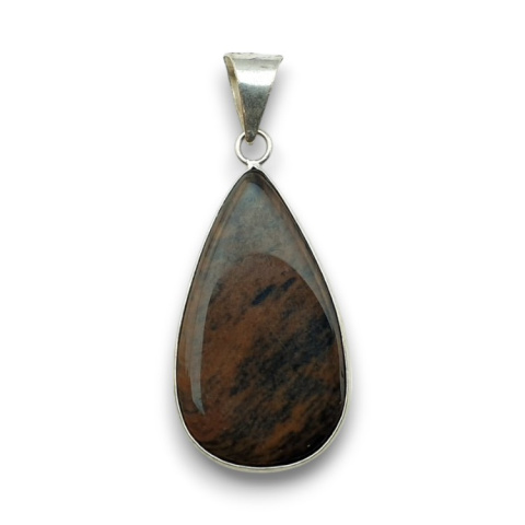 Obsydian miedziany zawieszka 33x19 mm nr 1 Obsydian miedziany zawieszka 33x19 mm nr 1
