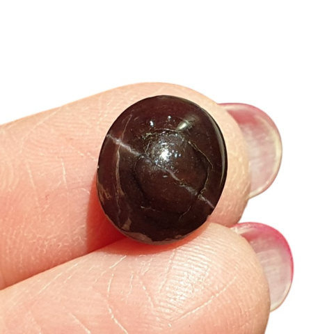 Granat gwiaździsty kaboszon 12x10 mm nr 105 Granat gwiaździsty kaboszon 12x10 mm nr 105