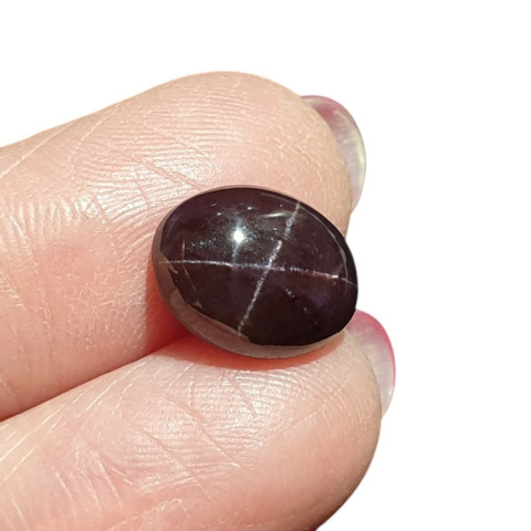 Granat gwiaździsty kaboszon 13x10 mm nr 114 Granat gwiaździsty kaboszon 13x10 mm nr 114