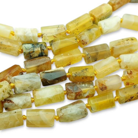Opal żółty walec nieregularny 8-12 mm 2 szt Opal żółty walec nieregularny 8-12 mm 2 szt