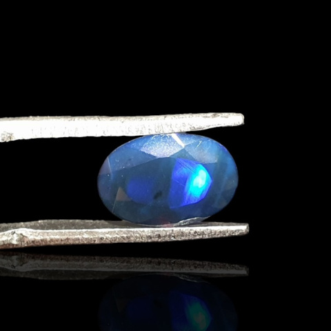 Czarny opal etiopski fasetowany 10x7 mm nr 663 Czarny opal etiopski fasetowany 10x7 mm nr 663