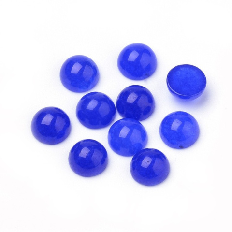 Jadeit royal blue kaboszon fi 6 mm 1 szt Jadeit royal blue kaboszon fi 6 mm 1 szt