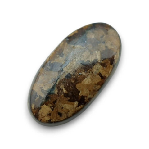 Bronzyt kaboszon 25x13 mm nr 58 Bronzyt kaboszon 25x13 mm nr 58