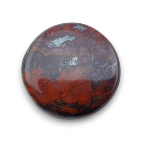 Jaspis czerwony kaboszon fi 27 mm nr 30 Jaspis czerwony kaboszon fi 27 mm nr 30