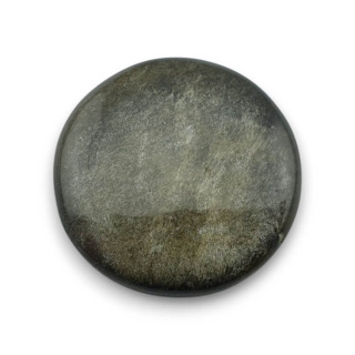 Obsydian złoty kaboszon fi 22 mm nr 64