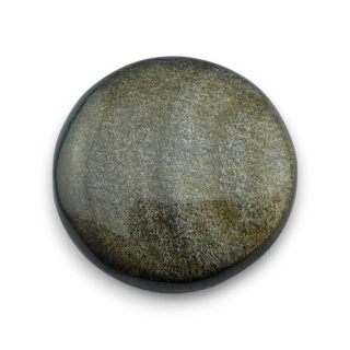 Obsydian złoty kaboszon fi 23 mm nr 56