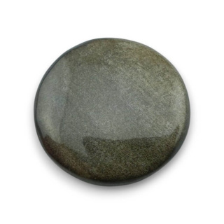 Obsydian złoty kaboszon fi 24 mm nr 47