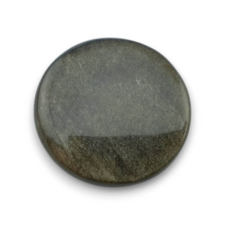 Obsydian złoty kaboszon fi 25 mm nr 39