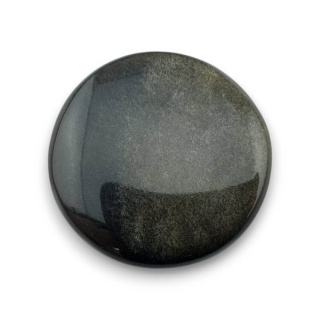 Obsydian złoty kaboszon fi 26 mm nr 43