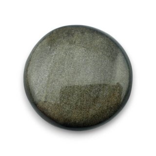 Obsydian złoty kaboszon fi 26 mm nr 51