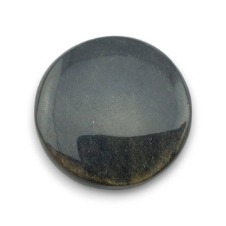 Obsydian złoty kaboszon fi 26 mm nr 57