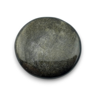 Obsydian złoty kaboszon fi 27 mm nr 41