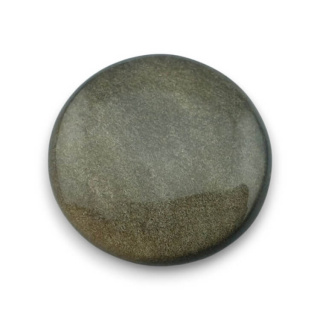 Obsydian złoty kaboszon fi 28 mm nr 37