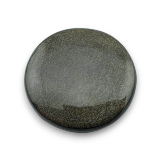 Obsydian złoty kaboszon fi 29 mm nr 28