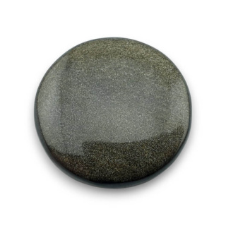 Obsydian złoty kaboszon fi 29 mm nr 28