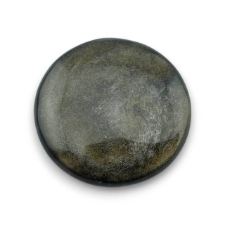 Obsydian złoty kaboszon fi 29 mm nr 29