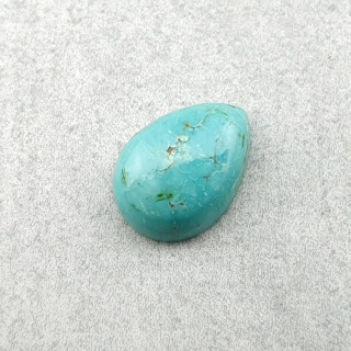 Turkus tybetański kaboszon 10x7 mm nr 197