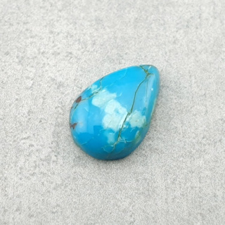Turkus tybetański kaboszon 12x8 mm nr 207