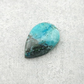 Turkus tybetański kaboszon 12x8 mm nr 209