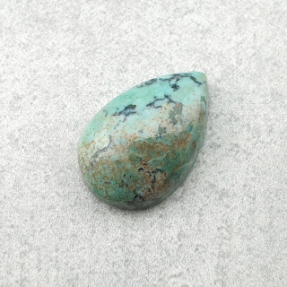 Turkus tybetański kaboszon 12x8 mm nr 214