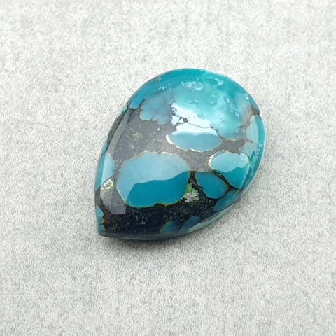Turkus tybetański kaboszon 14x10 mm nr 216 Turkus tybetański kaboszon 14x10 mm nr 216