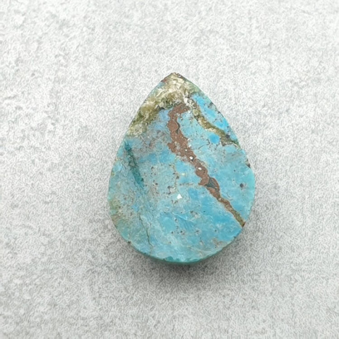 Turkus tybetański kaboszon 14x10 mm nr 217 Turkus tybetański kaboszon 14x10 mm nr 217