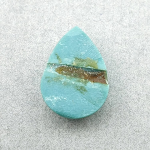 Turkus tybetański kaboszon 14x10 mm nr 218 Turkus tybetański kaboszon 14x10 mm nr 218