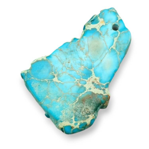 Jaspis cesarski plaster z dziurką 35x25 mm nr 383 Jaspis cesarski plaster z dziurką 35x25 mm nr 383