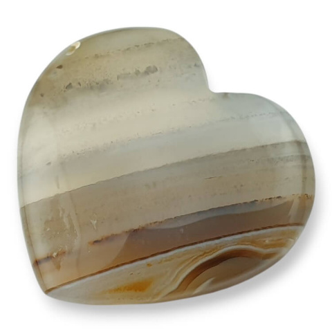 Agat Botswana kaboszon serce 28x26 mm nr G24 Agat Botswana kaboszon serce 28x26 mm nr G24