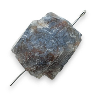 Agat indyjski bryłka z dziurką 30x18 mm nr 81