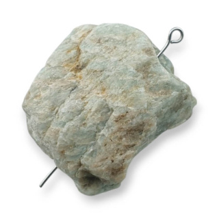 Amazonit bryłka z dziurką 33x28 mm nr 137