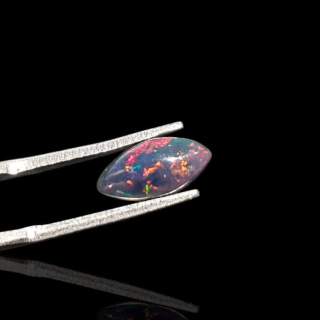 Czarny Opal Etiopski 12x6 mm nr 901