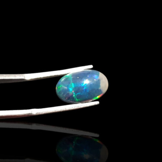 Czarny Opal Etiopski 13x8 mm nr 856
