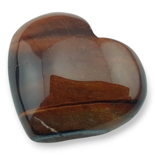 Tygrysie oko czerwone kaboszon serce 26x22 mm nr G28