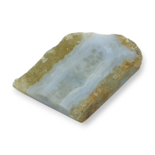 Agat blue lace cięty surowy 27,20 mm nr G51