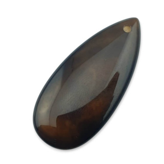 Agat kaboszon z dziurką 41x18 mm nr 101