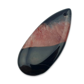 Agat kaboszon z dziurką 41x18 mm nr 103