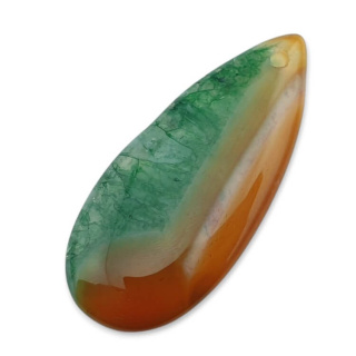 Agat kaboszon z dziurką 41x18 mm nr 99