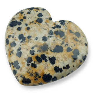 Jaspis dalmatyński kaboszon serce 33x31 mm nr G39