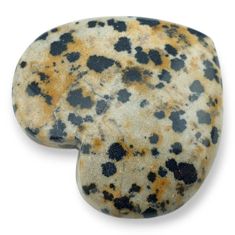 Jaspis dalmatyński kaboszon serce 33x31 mm nr G39