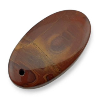 Jaspis noreena kaboszon z dziurką 25x14 mm nr G56