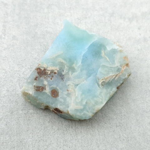 Larimar cięty surowy 21x19 mm nr 254 Larimar cięty surowy 21x19 mm nr 254
