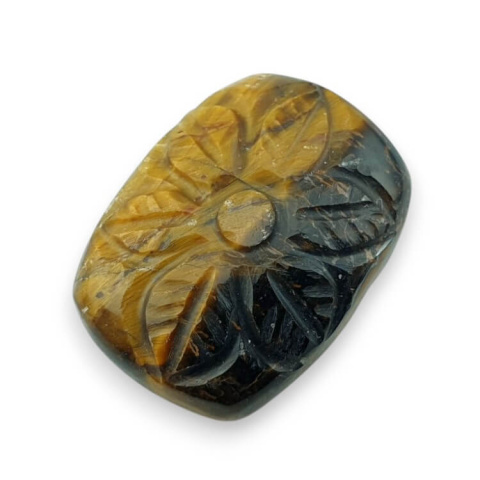 Tygrysie oko kaboszon carved 25x19 mm nr 2 Tygrysie oko kaboszon carved 25x19 mm nr 2