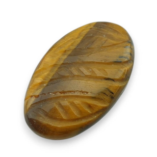 Tygrysie oko kaboszon carved 29x17 mm nr 16