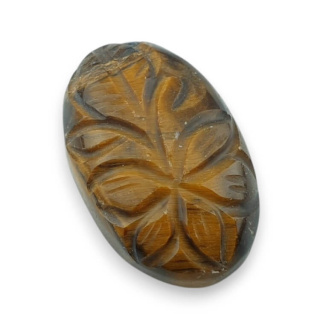 Tygrysie oko kaboszon carved 29x18 mm nr 5