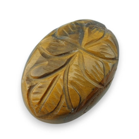 Tygrysie oko kaboszon carved 27x19 mm nr 67 Tygrysie oko kaboszon carved 27x19 mm nr 67