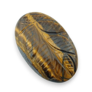 Tygrysie oko kaboszon carved 32x20 mm nr 29